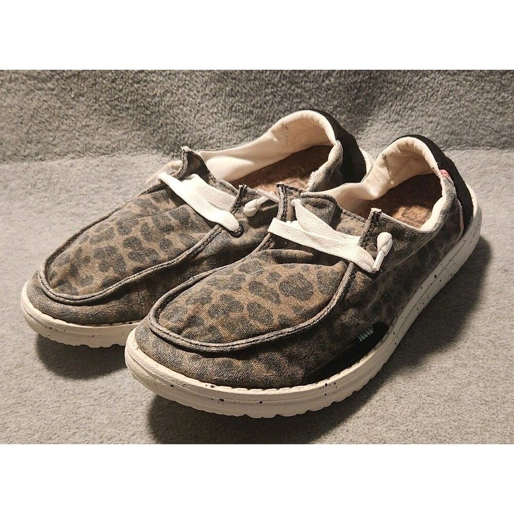 Hey Dude Wendy Jungle Brown Shoes Women Size 7